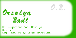 orsolya madl business card